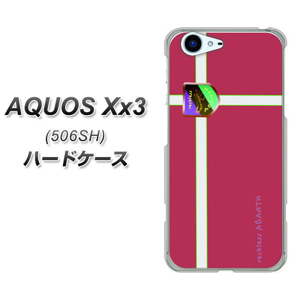 SoftBank アクオス Xx3 506SH 高画質仕上げ 背面印刷 ハードケース【YC934 アバルト05】