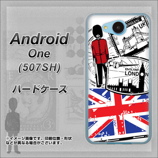 Y!mobile アンドロイドワン 507SH 高画質仕上げ 背面印刷 ハードケース【574 LONDON】