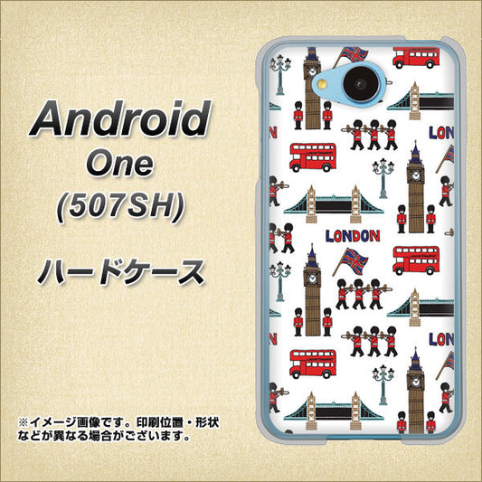 Y!mobile アンドロイドワン 507SH 高画質仕上げ 背面印刷 ハードケース【EK811 ロンドンの街】