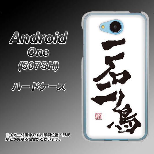 Y!mobile アンドロイドワン 507SH 高画質仕上げ 背面印刷 ハードケース【OE844 一石二鳥】