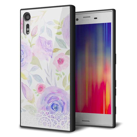 softbank エクスペリアXZ 601SO 強化ガラス&TPUスマホケース ガラプリ【SC946 ドゥ・パフューム4】