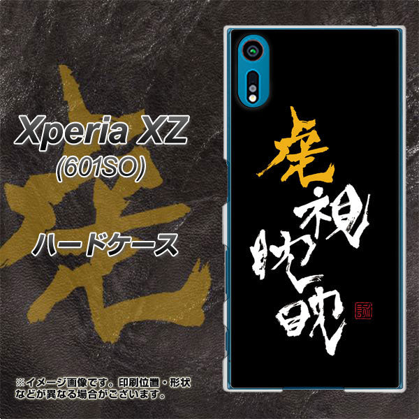 softbank エクスペリアXZ 601SO 高画質仕上げ 背面印刷 ハードケース【OE803 虎視眈々】