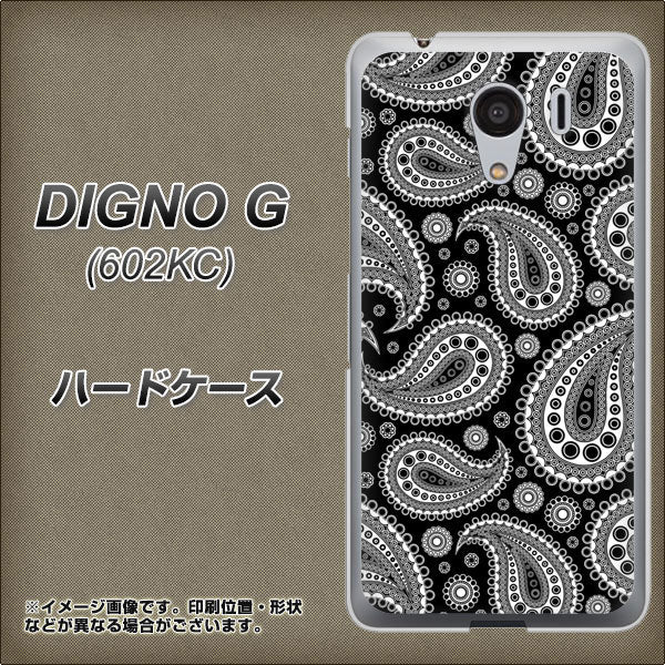 SoftBank ディグノG 602KC 高画質仕上げ 背面印刷 ハードケース【421 ベイズリー】