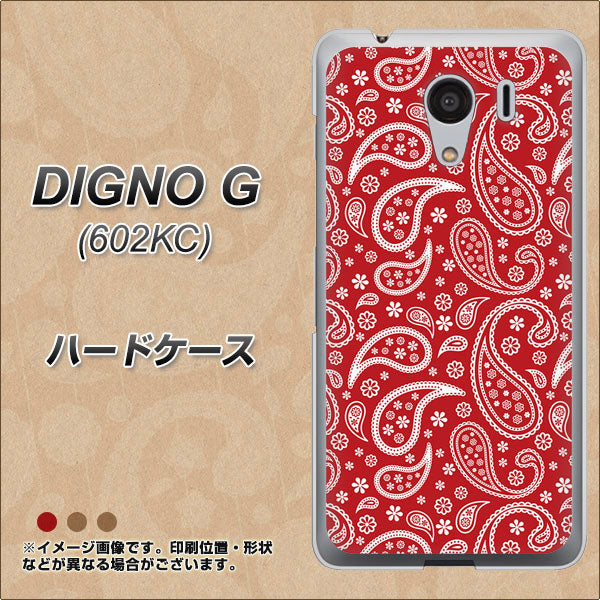 SoftBank ディグノG 602KC 高画質仕上げ 背面印刷 ハードケース【765 ペイズリーエンジ】