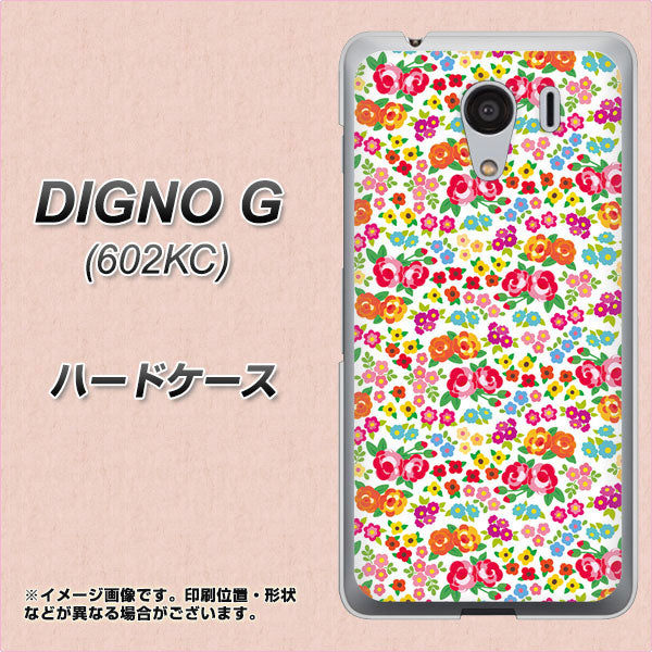 SoftBank ディグノG 602KC 高画質仕上げ 背面印刷 ハードケース【777 マイクロリバティプリントWH】