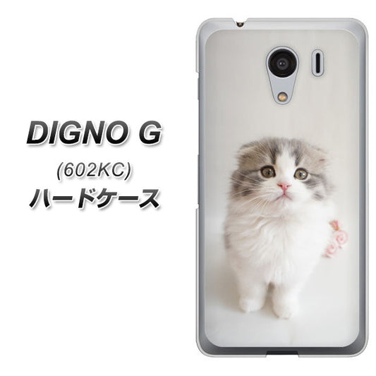 SoftBank ディグノG 602KC 高画質仕上げ 背面印刷 ハードケース【VA803 まっていますネコ】