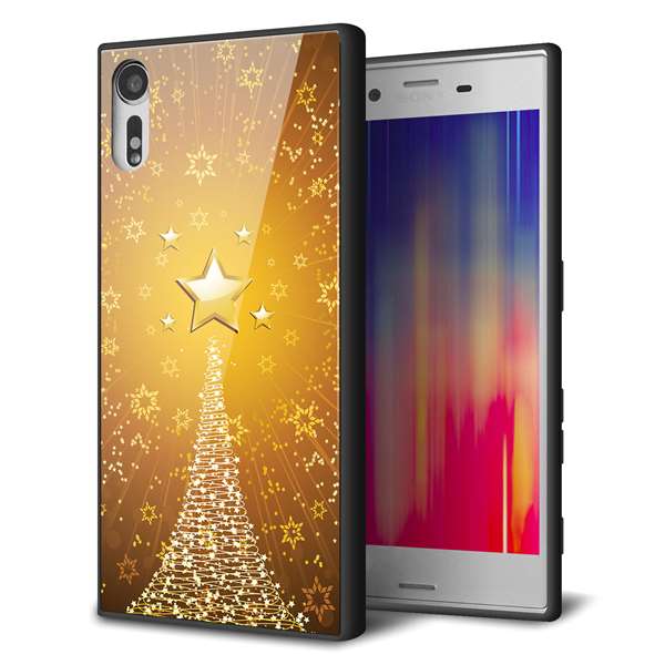 softbank エクスペリア XZs 602SO 強化ガラス&TPUスマホケース ガラプリ【590 光の塔】