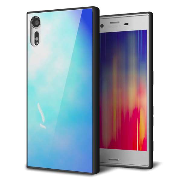 softbank エクスペリア XZs 602SO 強化ガラス&TPUスマホケース ガラプリ【YJ291 デザイン 光】