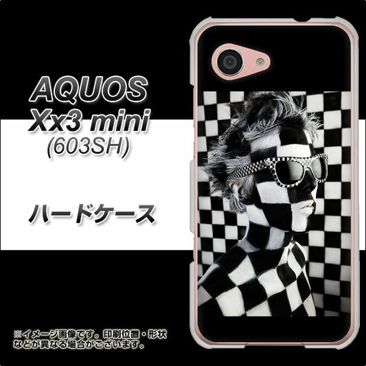 SoftBank アクオス Xx3 mini 603SH 高画質仕上げ 背面印刷 ハードケース【357 bk&wh】