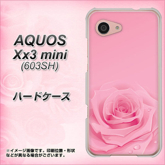 SoftBank アクオス Xx3 mini 603SH 高画質仕上げ 背面印刷 ハードケース【401 ピンクのバラ】