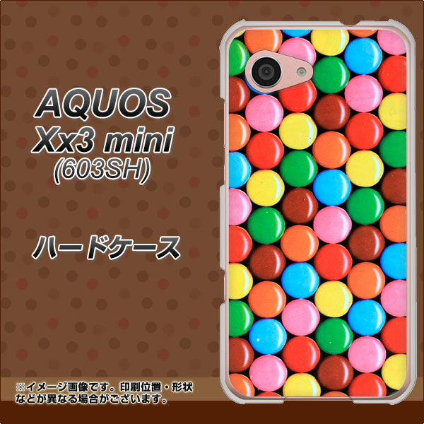 SoftBank アクオス Xx3 mini 603SH 高画質仕上げ 背面印刷 ハードケース【448 マーブルチョコ】