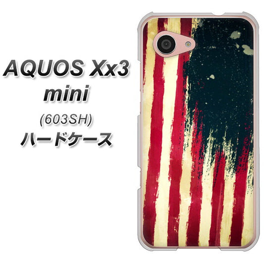 SoftBank アクオス Xx3 mini 603SH 高画質仕上げ 背面印刷 ハードケース【MI805 ヴィンテージアメリカ】