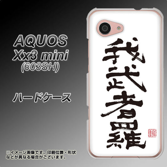 SoftBank アクオス Xx3 mini 603SH 高画質仕上げ 背面印刷 ハードケース【OE843 我武者羅（がむしゃら）】