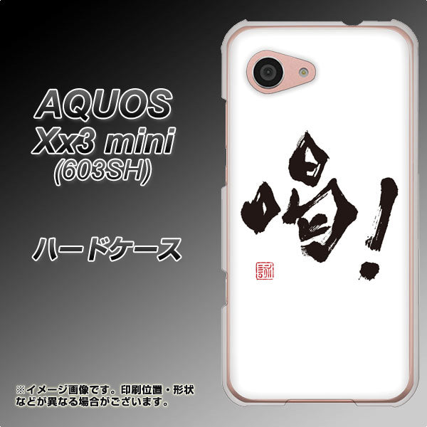 SoftBank アクオス Xx3 mini 603SH 高画質仕上げ 背面印刷 ハードケース【OE845 喝!】