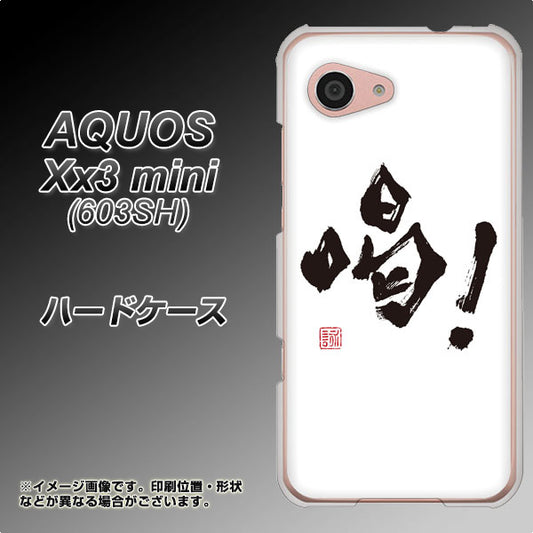 SoftBank アクオス Xx3 mini 603SH 高画質仕上げ 背面印刷 ハードケース【OE845 喝!】