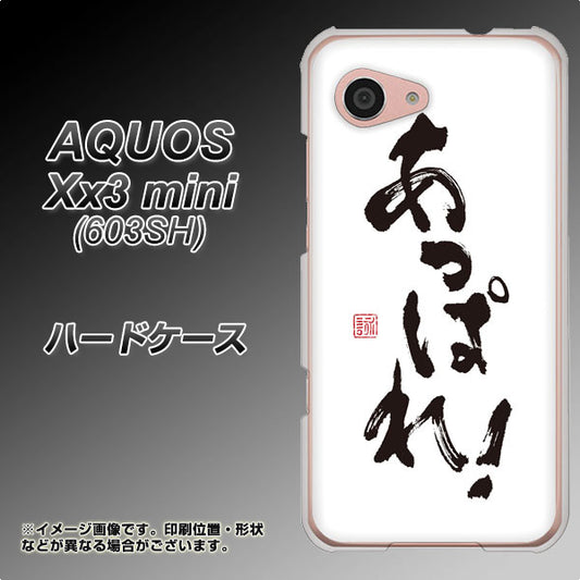 SoftBank アクオス Xx3 mini 603SH 高画質仕上げ 背面印刷 ハードケース【OE846 あっぱれ！】