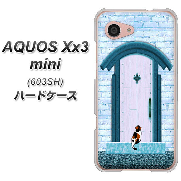 SoftBank アクオス Xx3 mini 603SH 高画質仕上げ 背面印刷 ハードケース【YA953 石ドア03 素材クリア】