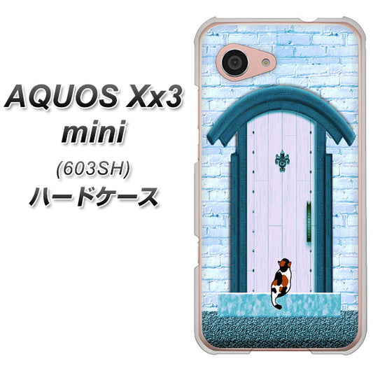 SoftBank アクオス Xx3 mini 603SH 高画質仕上げ 背面印刷 ハードケース【YA953 石ドア03 素材クリア】