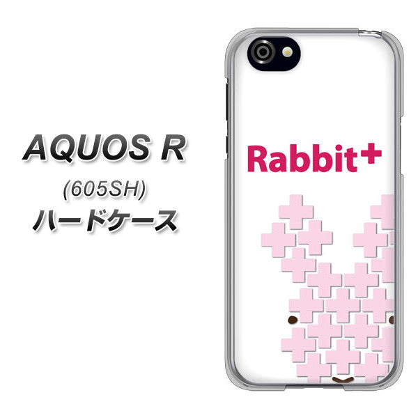 SoftBank アクオスR 605SH 高画質仕上げ 背面印刷 ハードケース【IA802  Rabbit+】