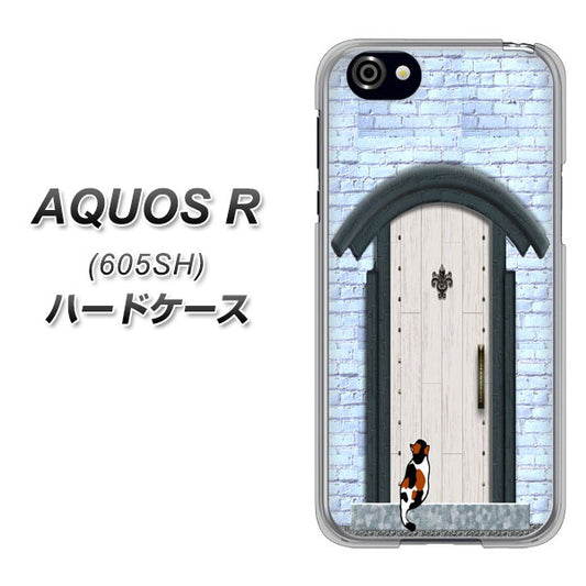 AQUOS R 605SH SoftBank YA951 石ドア01 ハードケース 背面印刷