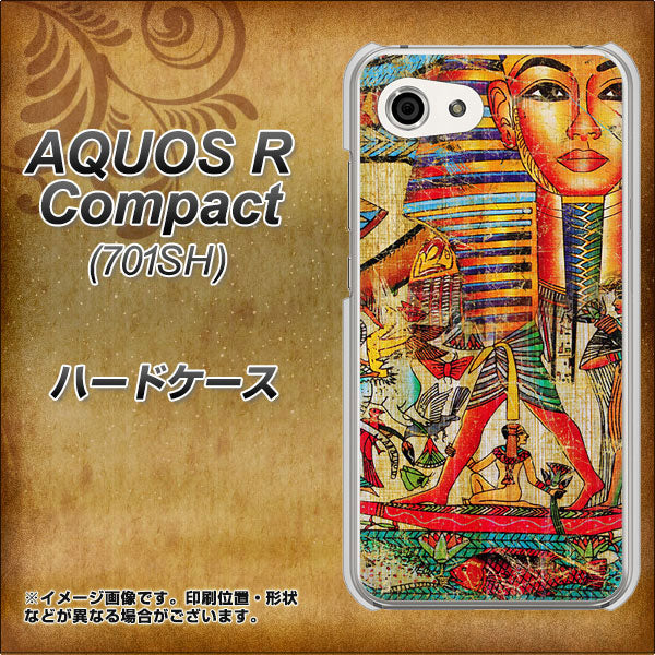 Softbank アクオスR コンパクト 701SH 高画質仕上げ 背面印刷 ハードケース【329 ナイル ツタンカーメン】