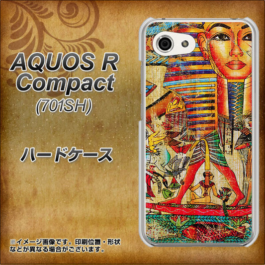 Softbank アクオスR コンパクト 701SH 高画質仕上げ 背面印刷 ハードケース【329 ナイル ツタンカーメン】