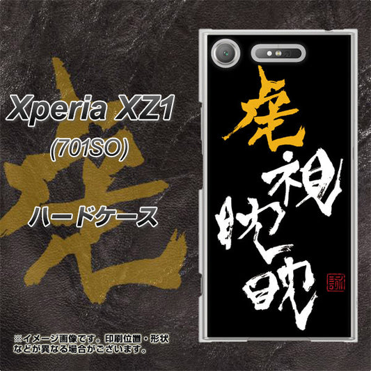 SoftBank エクスペリア XZ1 701SO 高画質仕上げ 背面印刷 ハードケース【OE803 虎視眈々】