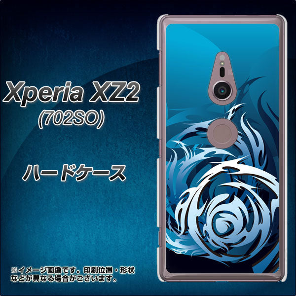 SoftBank エクスペリア XZ2 702SO 高画質仕上げ 背面印刷 ハードケース【731 ドラゴンサークル】