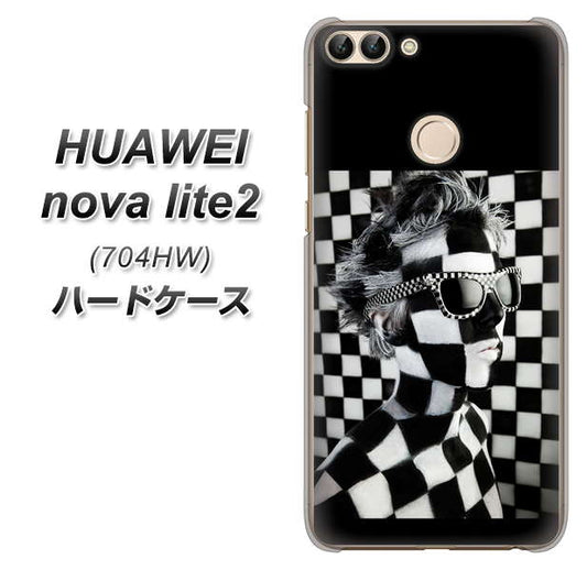 SoftBank HUAWEI nova lite 2 704HW 高画質仕上げ 背面印刷 ハードケース【357 bk&wh】