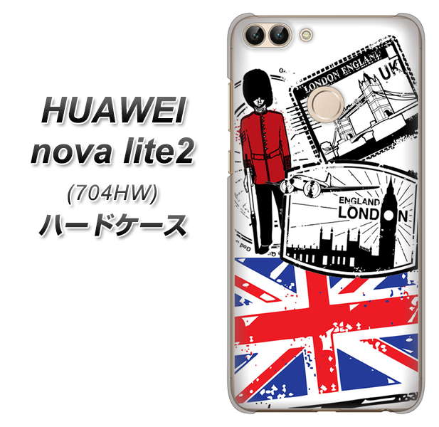 SoftBank HUAWEI nova lite 2 704HW 高画質仕上げ 背面印刷 ハードケース【574 LONDON】
