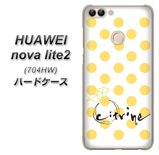 SoftBank HUAWEI nova lite 2 704HW 高画質仕上げ 背面印刷 ハードケース【OE820 11月シトリン】