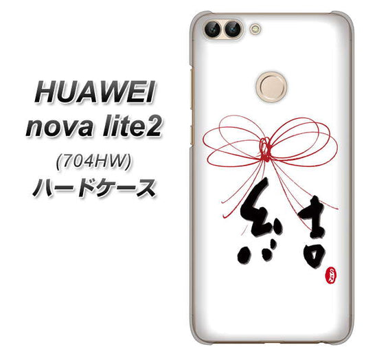SoftBank HUAWEI nova lite 2 704HW 高画質仕上げ 背面印刷 ハードケース【OE831 結】