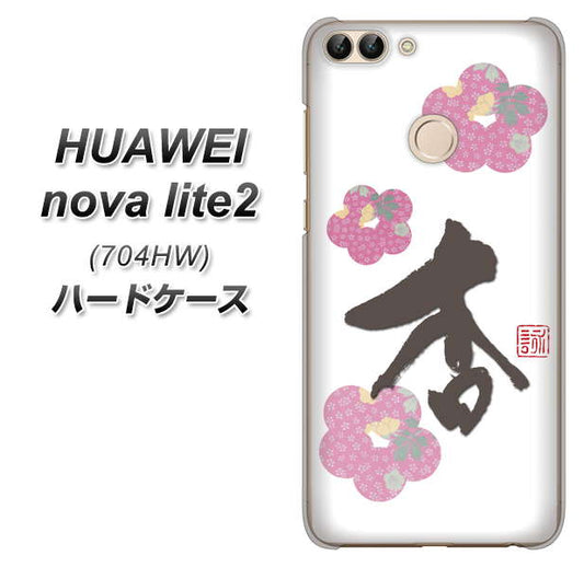 SoftBank HUAWEI nova lite 2 704HW 高画質仕上げ 背面印刷 ハードケース【OE832 杏】