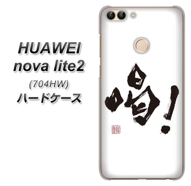 SoftBank HUAWEI nova lite 2 704HW 高画質仕上げ 背面印刷 ハードケース【OE845 喝!】