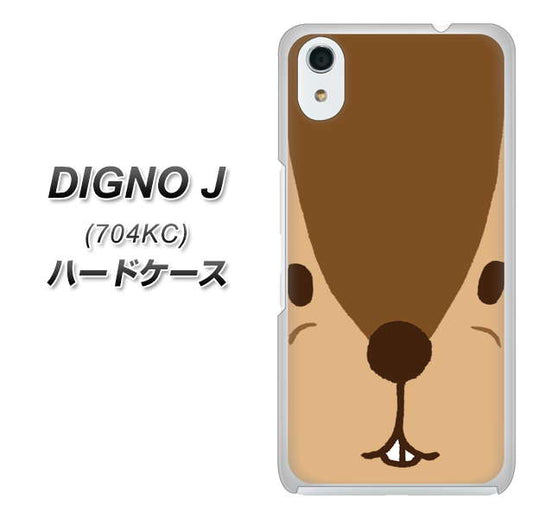 SoftBank ディグノ ジェイ 704KC 高画質仕上げ 背面印刷 ハードケース【349 りす】