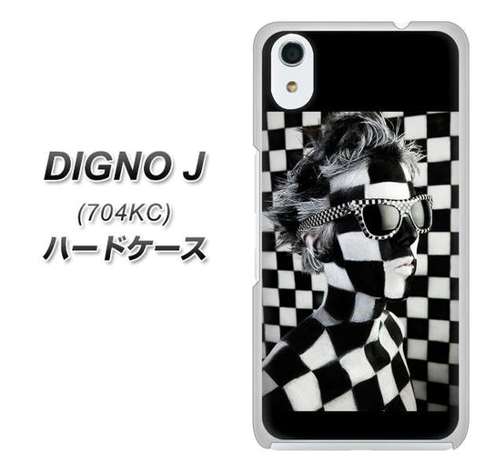 SoftBank ディグノ ジェイ 704KC 高画質仕上げ 背面印刷 ハードケース【357 bk&wh】