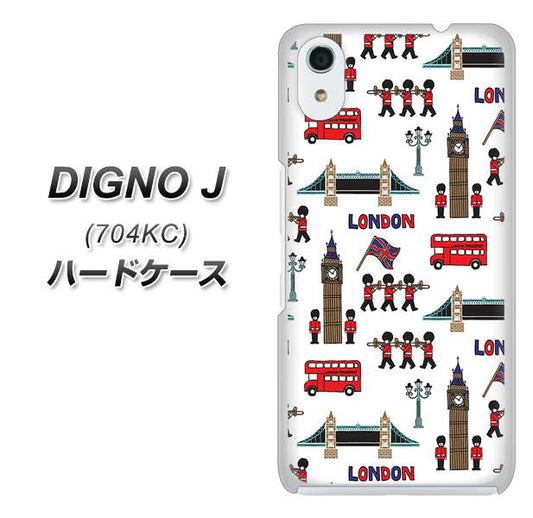 SoftBank ディグノ ジェイ 704KC 高画質仕上げ 背面印刷 ハードケース【EK811 ロンドンの街】