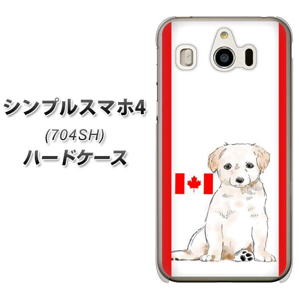 SoftBank シンプルスマホ4 704SH 高画質仕上げ 背面印刷 ハードケース【YD824 ラブラドールレトリバー05】