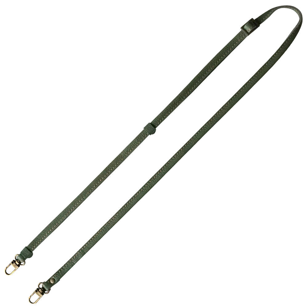 姫路レザー 本革 スマホ用ショルダーストラップ アンティークゴールド 約75~134cm