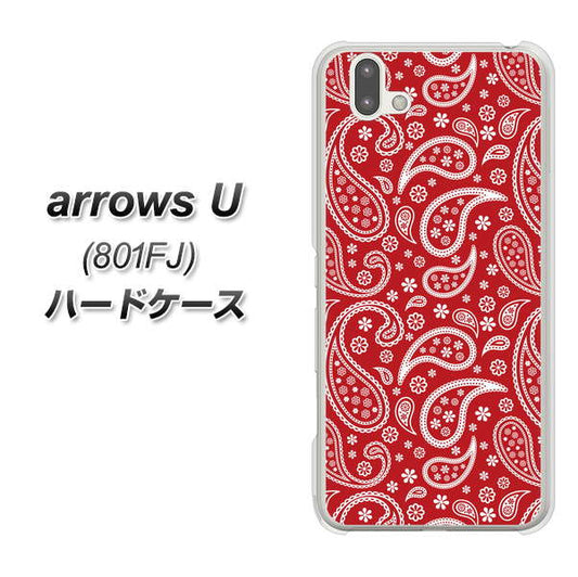 softbank arrows U 801FJ 高画質仕上げ 背面印刷 ハードケース【765 ペイズリーエンジ】