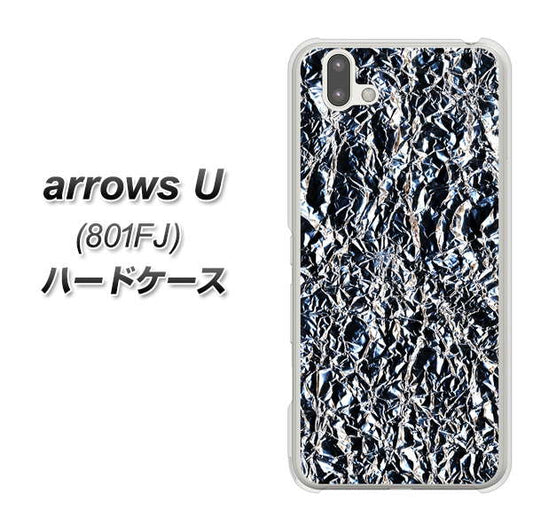 softbank arrows U 801FJ 高画質仕上げ 背面印刷 ハードケース【EK835 スタイリッシュアルミシルバー】
