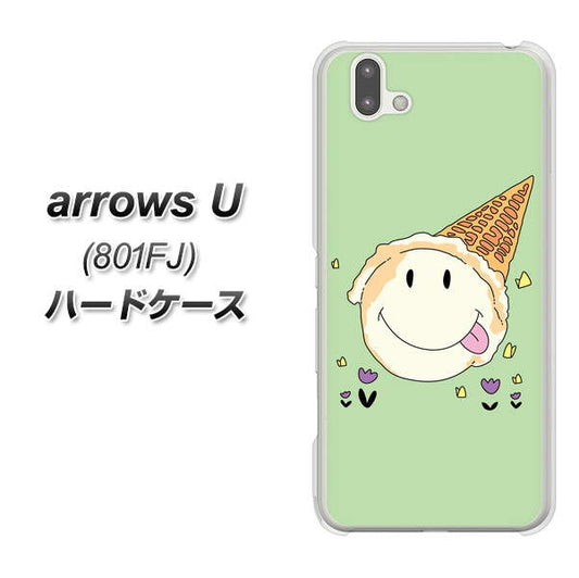 softbank arrows U 801FJ 高画質仕上げ 背面印刷 ハードケース【MA902 アイスクリーム】