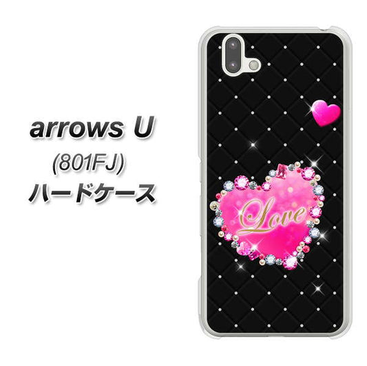 softbank arrows U 801FJ 高画質仕上げ 背面印刷 ハードケース【SC823 スワロデコ風プリント】