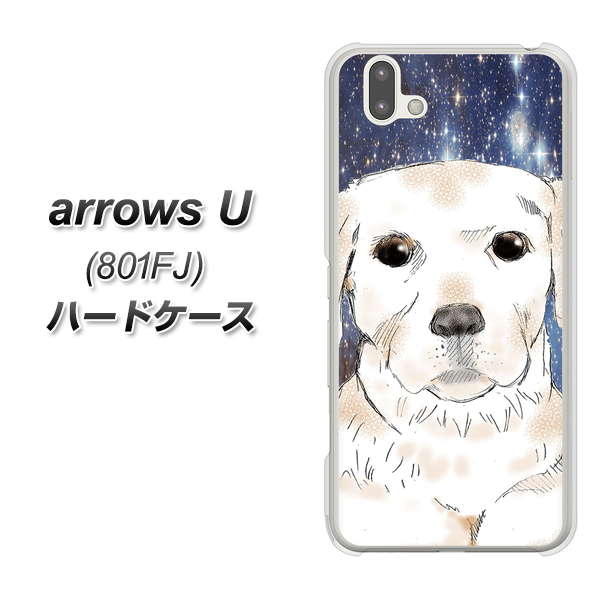 softbank arrows U 801FJ 高画質仕上げ 背面印刷 ハードケース【YD820 ラブラドールレトリバー01】