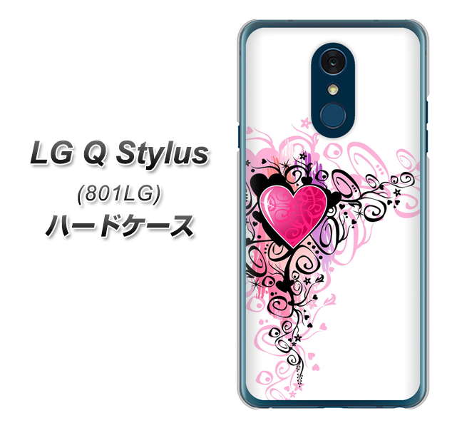 Y!mobile LG Q Stylus 801LG 高画質仕上げ 背面印刷 ハードケース【007 スタイリッシュハート】