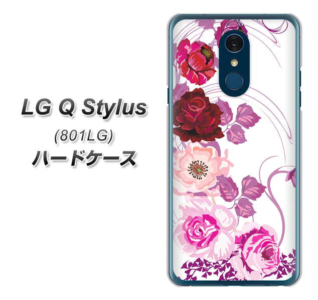 Y!mobile LG Q Stylus 801LG 高画質仕上げ 背面印刷 ハードケース【116 6月のバラ】