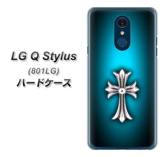Y!mobile LG Q Stylus 801LG 高画質仕上げ 背面印刷 ハードケース【334 クロスブルー】