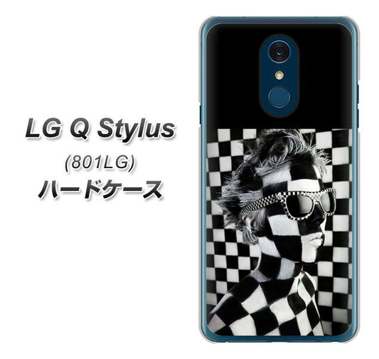Y!mobile LG Q Stylus 801LG 高画質仕上げ 背面印刷 ハードケース【357 bk&wh】