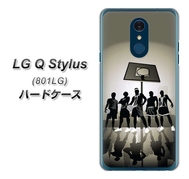 Y!mobile LG Q Stylus 801LG 高画質仕上げ 背面印刷 ハードケース【389 クールバスケ】