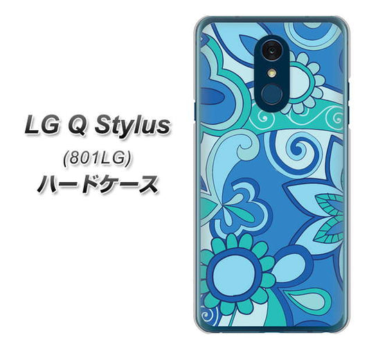 Y!mobile LG Q Stylus 801LG 高画質仕上げ 背面印刷 ハードケース【409 ブルーミックス】